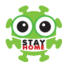 Stay Home Covid Sticker - Stay Home Covid Covid19 Stickers