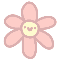 odsanyu flower happy face kawaii