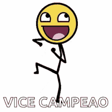 v ice campeao runner up champion vice stick man