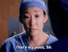 Greys Anatomy Cristina Yang GIF - Greys Anatomy Cristina Yang Thats My Point Sir GIFs
