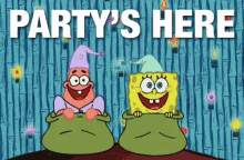 Partys Here GIF - Partys Here Spongebob GIFs