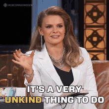 Its A Very Unkind Thing To Do Michele Romanow GIF - Its A Very Unkind Thing To Do Michele Romanow Dragons Den GIFs