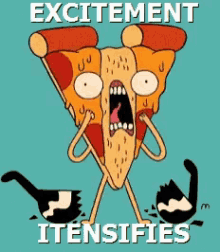 pizza steve excited uncle grandpa excitement intensifies