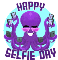 Selfie Day Happy Selfie Day Sticker - Selfie Day Happy Selfie Day Front Facing Camera Stickers