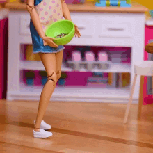Barbie Diy Bowl GIF - Barbie Diy Bowl Messy Barbie GIFs