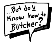 But Do U Even Know How To Butcher Navamojis Sticker - But Do U Even Know How To Butcher Navamojis Stickers