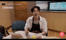 han seungwoo victon peeling off fruit cooking kpop