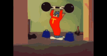 gym buff workout fitness tom and jerry