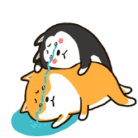 二哈萌柴2微信表情 Husky And Shiba Sticker - 二哈萌柴2微信表情 Husky And Shiba Crying Stickers
