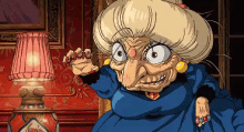 湯婆婆　ゆばあば　千と千尋　怒り　激怒　怒る　ジブリ GIF - Spirited Away Yubaba Ghibli GIFs