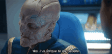 yes it is unique to my people and it is terminal doug jones saru star trek discovery it is unusual to my people yes it is unique to my people and it is terminal doug jones saru star trek discovery it is unusual to my people