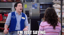 Superstore Jonah Simms GIF - Superstore Jonah Simms Im Just Saying GIFs