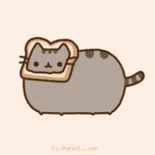 Pusheen Animated Bread GIF - Pusheen Animated Pusheen Bread GIFs
