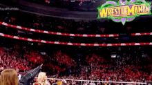Ronda Rousey Pointing GIF - Ronda Rousey Pointing Wrestle Mania GIFs