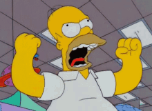 Shakes Fist GIF - Homer Fist Angry GIFs