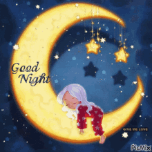 Good Night Moon GIF - Good Night Moon Stars GIFs