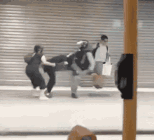 Hong Kong Cop Gets Kicked Bruce Lee Cop Kick GIF - Hong Kong Cop Gets Kicked Bruce Lee Cop Kick Hk Ninja Kick GIFs