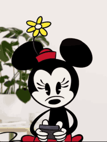 Minnie Mouse Texting GIF - Minnie Mouse Minnie Texting GIFs