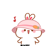 Lovely Tuji Bunny Sticker - Lovely Tuji Bunny Cocopry Stickers