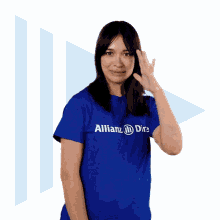 Allianz Direct Girl GIF - Allianz Direct Girl Hide Face GIFs