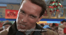 Christmas Spirit GIF - Christmas Spirit Arnold Schwarzenegger GIFs
