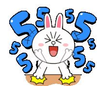 Give Me Five Delight Sticker - Give Me Five Delight Cony Stickers