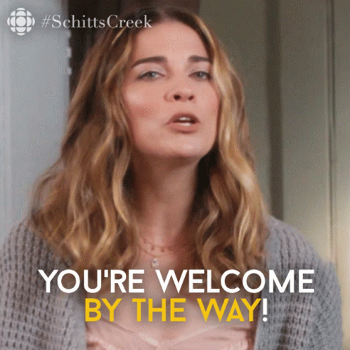 Youre Welcome By The Way Annie Murphy GIF - Youre Welcome By The Way Annie  Murphy Alexis - Discover & Share GIFs