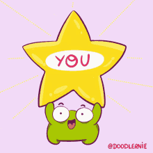 You Are A Star Doodlernie GIF - You Are A Star Doodlernie Shine Like A Star GIFs