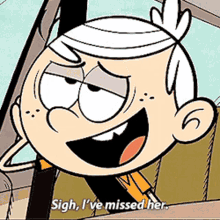 The Loud House Lincoln Loud GIF - The Loud House Lincoln Loud Sigh Ive Missed Her GIFs