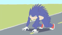 Fast Sonic GIF - Fast Sonic Getting Ready GIFs