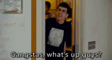 When Your Friend Spots You From The Hallway GIF - School Superbad Gangsta GIFs
