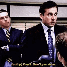 The Office Dont You Dare GIF - The Office Dont You Dare Michael Scott GIFs