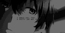 Sad Anime GIF - Sad Anime I Would Call That A Pretty Sad Way GIFs