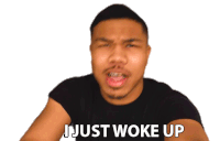 I Just Woke Up Jwu Sticker - I Just Woke Up Just Woke Up Jwu Stickers