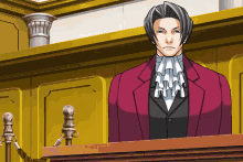 Ace Attorney Miles Edgeworth GIF - Ace Attorney Miles Edgeworth Spin GIFs