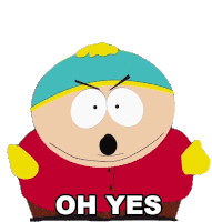 Oh Yes We Must Do It Again Eric Cartman Sticker - Oh Yes We Must Do It Again Eric Cartman South Park Stickers