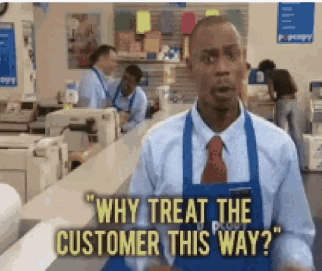 El GIF animado de Yes Screw The Customer perfecto para tus conversaciones. 