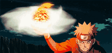 naruto shippuden fire rasengan power anime
