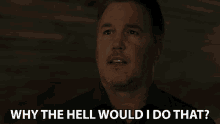 Why The Hell Would I Do That Agent John Franklin GIF - Why The Hell Would I Do That Agent John Franklin Lochlyn Munro GIFs
