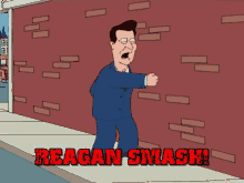 American Dad Reagan GIF - American Dad Reagan Wall GIFs