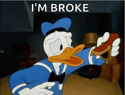 No Money Donald Duck GIF - No Money Donald Duck Sad GIFs