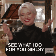 See What I Do For You Girls Real Housewives Of New York GIF - See What I Do For You Girls Real Housewives Of New York Look What Im Doing For You Girls GIFs