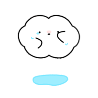 White Cloud Alone Sticker - White Cloud Alone Sad Stickers