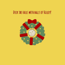 Deck The Halls With Balls Of Volley GIF - Volley Ball Volley Deck The Halls GIFs