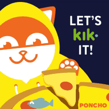 kik pizza maker poncho pizza cat