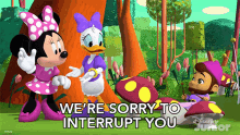 Were Sorry To Interrupt You Minnie Mouse GIF - Were Sorry To Interrupt You Minnie Mouse Daisy Duck GIFs
