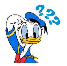 donald duck question mark dunno idk