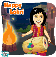 Happy Lohri Sticker - Happy Lohri Lodhi Stickers