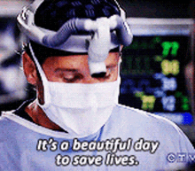 Greys Anatomy Derek Shepherd GIF - Greys Anatomy Derek Shepherd Its A Beautiful Day To Save Lives GIFs