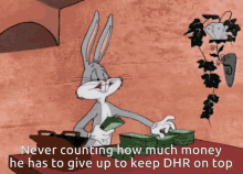 dhr nevertheless counting money bugs bunny